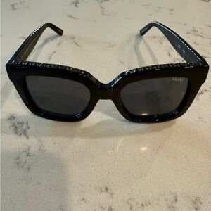 Quay Australia Black Bold Square Sunglasses
